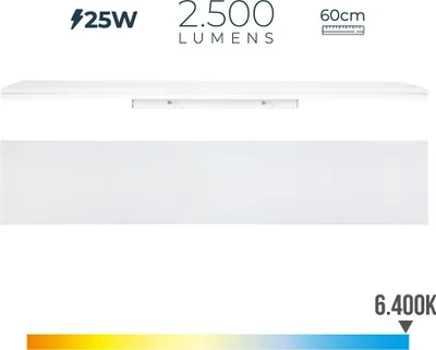Image de Réglette Led 25w Froide éclairage Puissant Et économique - Edm