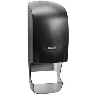 Produktbild von KATRIN Toilettenpapierspender  System 77472 schwarz Kunststoff