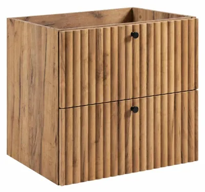 Produktbild von Badezimmer-Hängeschrank mit Waschbeckenaussparung 60 Eiche Craft Gold, KI-generiertes Bild