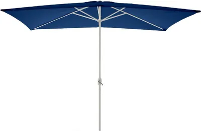 Produktbild von VCM Sonnenschirm eckig | Maße ca. 2x3 m | Schirm mit Kurbel | Rechteckschirm | Sonnenschutz | Blau