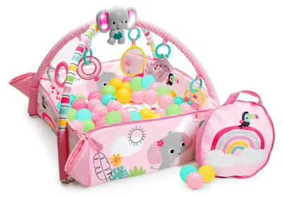 Obrázok produktu pre BRIGHT STARTS Deka na hranie 5v1 PiP Your Way Ball Play™ Rainbow Tropics™ 0m+