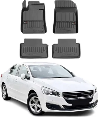 Produktbild von 2010-2018 Peugeot 508 Fußmatten TPE Schwarz 4 tlg