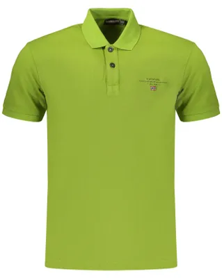 Produktbild von Grünes Herren Poloshirt, Regular Fit, mit Druck und Stickerei