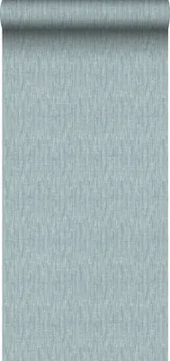 Produktbild von Sanders & Sanders Tapete Leinen-Optik Türkis 53 cm x 10 m