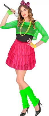 Immagine prodotto di Gonna in pizzo 80s rosa neon