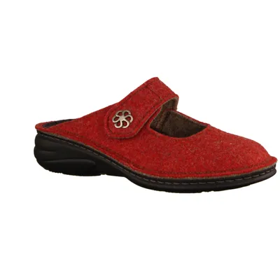 Produktbild von FINN COMFORT Brig Damen Hausschuhe rot DoubleFilz - Größe: 37