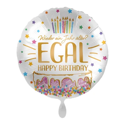 Produktbild von Folienballon Happy Birthday - Wieder ein Jahr älter 43cm
