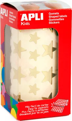 Image de agipa APLI Kids autocollants "étoiles" sur rouleau or 2.360 autocollants