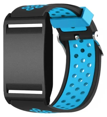 Immagine prodotto di INF Cinturino silicone compatibile Polar Loop forato bicolore 25cm x 2.2cm Blu
