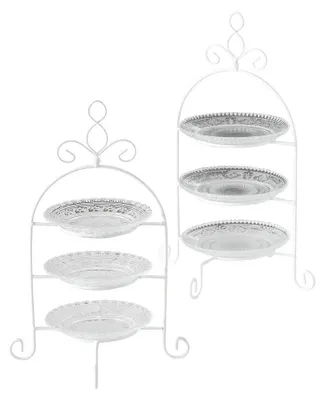 Produktbild von Etagere Madita 3 Ebenen Glas H 37cm Ø 23cm klar