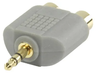 Obrázek produktu pro Audio adaptér Dönges, 3,5 mm stereo zástrčka, 2 x cinch konektor