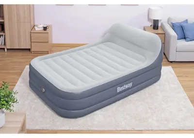 Produktbild von Bestway® TriTech™ SleekFlow™ Luftbett mit Kopfteil & Luftpumpe Double XL/Hi 226 x 152 x 84 cm