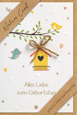 Produktbild von bsb 693035-2 Geburtstagskarte - Natur Card, inkl. Umschlag