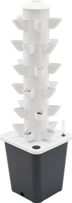 Image de Système de culture hydroponique, 30 trous de plantation, pour l'intérieur, gris clair