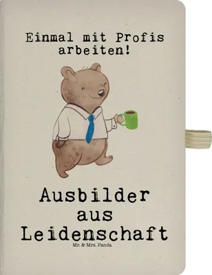 Produktbild von Mr. & Mrs. Panda Skizzenbuch Ausbilder Leidenschaft - Transparent - Geschenk, Schreibheft, A5 Notizbuch, Journal, Tagebuch, Lustig, Kladde, Beruf, Tutor, Spruch