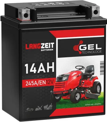 Produktbild von Langzeit Gel Rasentraktor Batterie 14Ah 12V 592 90 25-01 Husqvarna Jonsered McCulloch Borger Zenoah