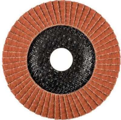 Image de Rondelle éventail PREMIUM Ø 125 mm Granulométrie 60 27A Métaux non ferreux Grain céramique Exécution CA 60 N- B
