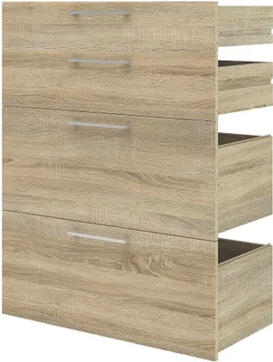 Produktbild von Prima 4x Schubladen Eiche Struktur
