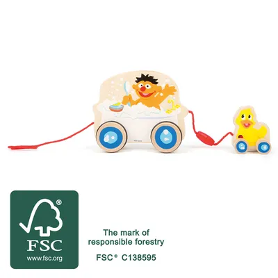Image de RUE DE SESAMSTRASSE Baignoire à tirer avec canard