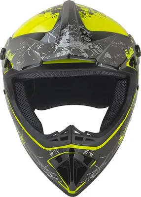 Produktbild von Crosshelm Helm Kinderhelm Motorradhelm Motocross Motorrad Racing gelb Größe M