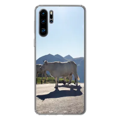 Produktbild von MuchoWow® Handyhülle Schutzhülle Hülle für Huawei P30 Pro Schottische Highlander - Licht - Berge - Natur Silikon Softcase Handy Hülle - Schutzdeckel