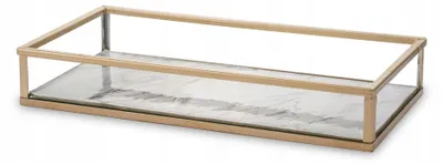 Produktbild von Artpol Marmor Glas Dekorative Rechteckige Serviertablett 7x20x3.5 cm