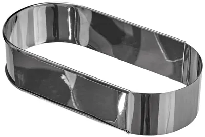 Verstellbarer Backrahmen 27-40 cm, oval, Edelstahl