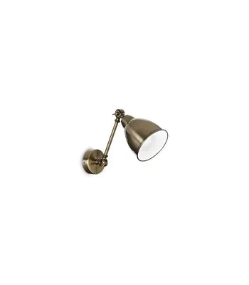 Produktbild von Applique Industrial-Minimal Newton Metall Messing brüniert 1 Licht E27