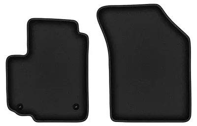 Image de Tapis avant en moquette pour Fiat Sedici 2006-2014 (à hayon) – 2 pièces, noirs, sur mesure – Wielganizator DURBAN