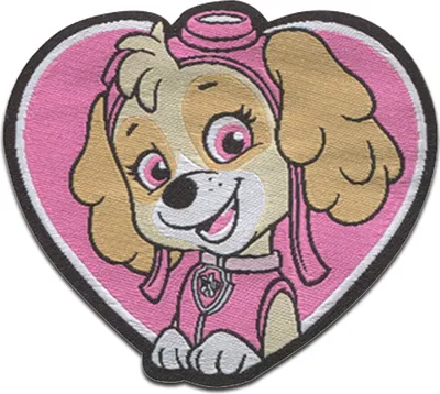 Obrázok produktu pre Paw Patrol © Skye - nášivka, nažehľovacia nášivka, nášivka, nášivky, na nažehlenie, veľkosť: 6,3 x 5,3 cm