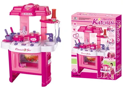 Image de Jouet G21 Cuisine pour enfants DELICACY avec accessoires, rose