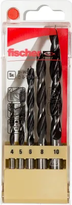 Image de fischer Mèches à bois D-WS Set 4-10mm P 5 pièces