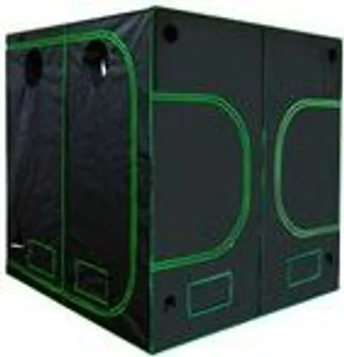 Produktbild von Grow Zelt für Pflanzen Zuchtzelt Gewächshaus Box Garten Anzucht Gemüse Kräuter Grow Schrank Indoor 200 x 200 x 200 cm Blumen klein Tomaten Hydro Green Kingpower