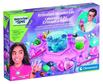 Produktbild von Clementoni Wissenschaft Spielzeug Crystal Jewels Lab Experimentierkasten
