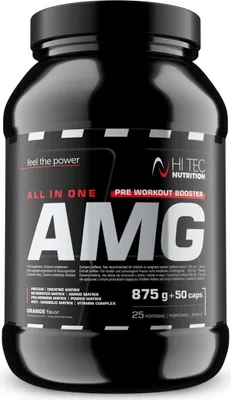Produktbild von HI TEC Nutrition AMG - 875g + 50kaps. Orange
