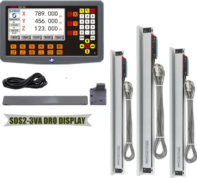Produktbild von Digitalanzeige, 3 Achsen, großes LCD-Display, 3-Achsen-DRO-Set