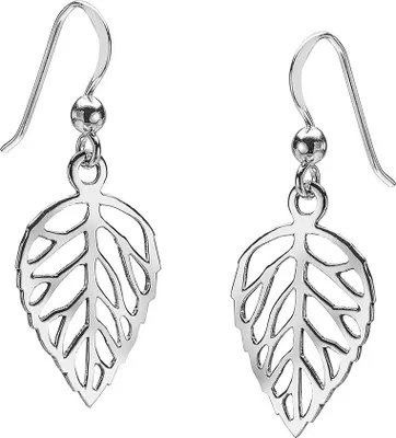 Produktbild von MATERIA Filigrane Blatt Ohrringe Damen Silber 925 - Ohrhänger Blätter Schmuck mit Geschenk-Box SO-17