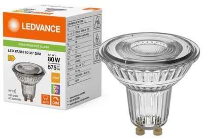 Produktbild von LEDVANCE 4099854456275, 6,1 W, 80 W, GU10, 575 lm, Warmweiß