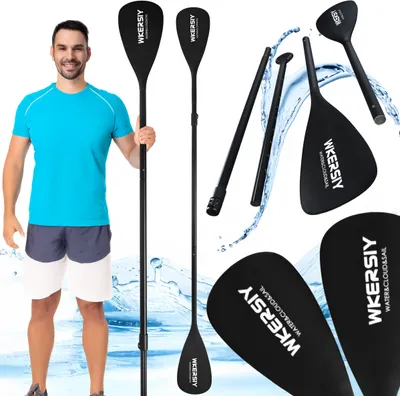 Obrázok produktu pre Skladacie 2V1 Sup / Kajak Pádlo, Nastaviteľné 170-215Cm 4-Dielne Ľahké