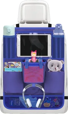 Produktbild von Autostoelbeschutz Set blau mit Tabletthalter