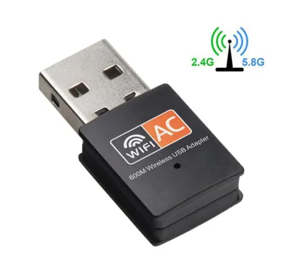 Produktbild von AC 600Mbps WLAN Stick Dual Band 2.4GHz / 5GHz WIFI Dongle USB Wireless Adapter