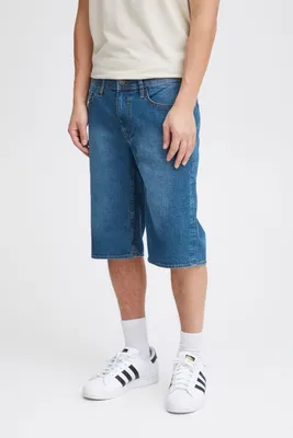 Produktbild von Blend BHDenim Herren Jeansshorts Shorts kurze Hose mit Eingrifftaschen Gürtelschlaufen Baumwollmischung Regular fit