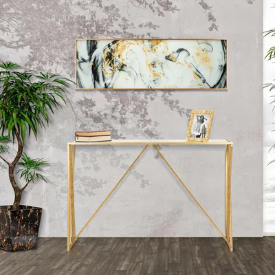 Immagine prodotto di Axum - Consolle, 120x40x80h cm oro, un Ripiano