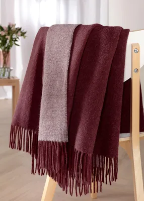 Produktbild von Biederlack Kaschmirplaid Farbe bordeaux-parfait Größe 130 x 170