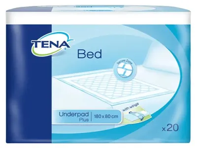 Produktbild von 4x TENA Bed PlusWing Bettschutzunterlagen 180 x 80 cm | Packung (20 Stück)