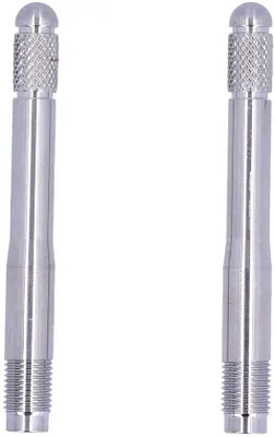 Image de Boulons d'alignement pour moyeu de roue automobiles, en acier inoxydable - 2 pièces - Filetage M14 x 1,5 - Adaptés à de nombreux modèles de voitures - Montage facile - Durables et robustes - Pour moyeu de roue