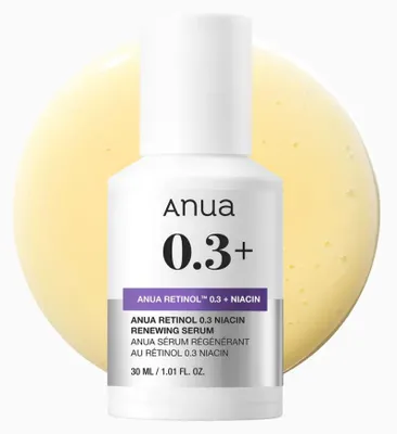 ANUA Nano Retinol™ 0.3% + Niacin Renewing Serum – sérum s retinolem 30 ml – obrázek 1