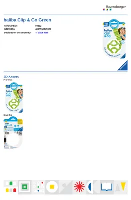 Produktbild von baliba Clip & Go grün Ravensburger 04592