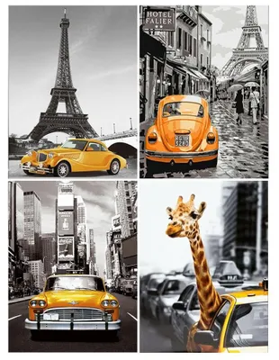 Image de Solidchoice - Kit de peinture diamant pour décoration de paysage (lot de 4)