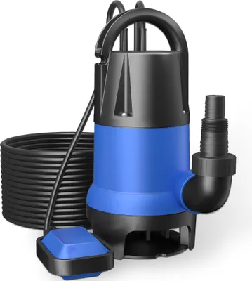 Produktbild von Schmutzwasserpumpe 400 W 7500 l/h Tauchpumpe Gartenpumpe Brunnenpumpe Entwässerungspumpe